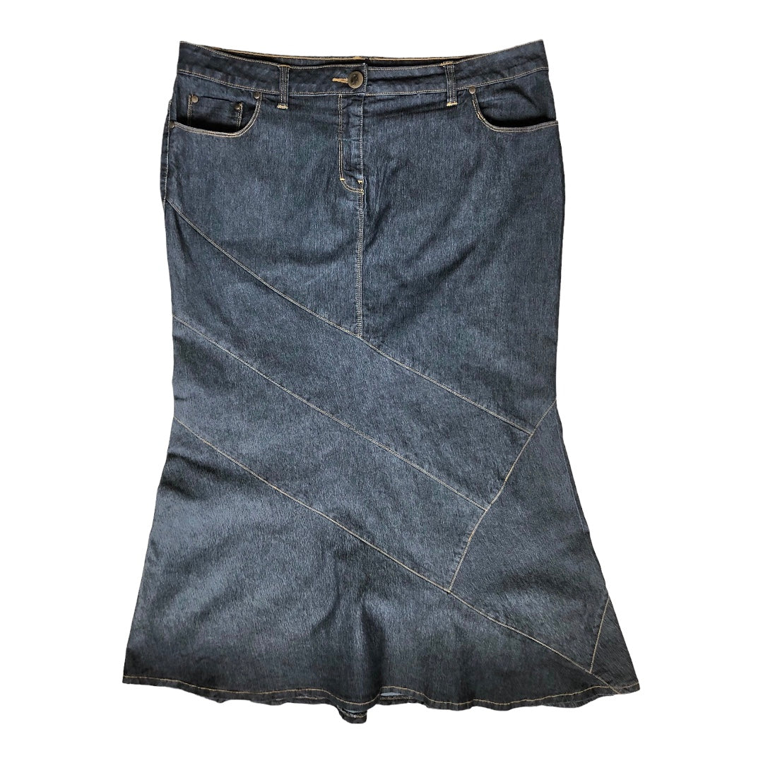 Bisou Bisou Michele Bohbot Maxi Jean Skirt