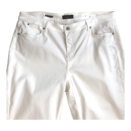 Talbots Flawless Five-Pocket White Ankle Jeans