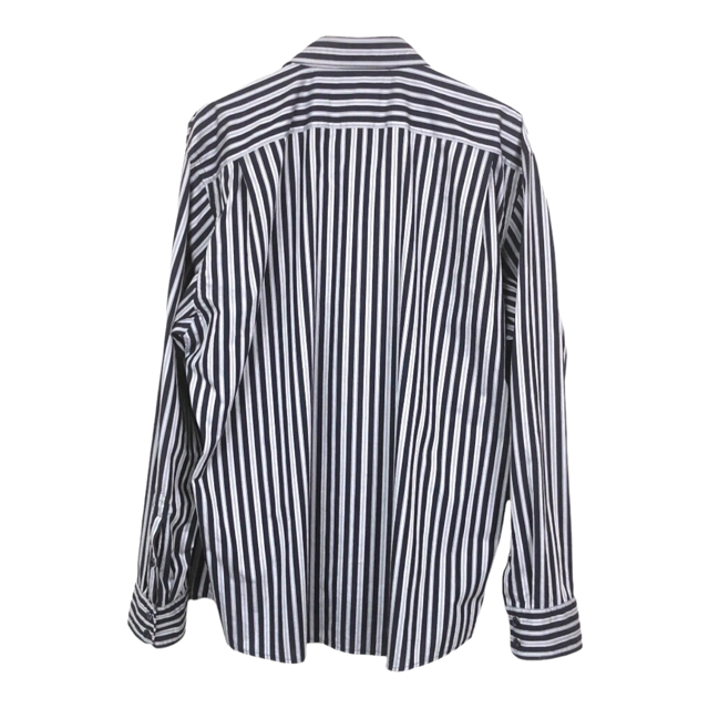 Faconnable Navy Blue Stripe Button Up Shirt