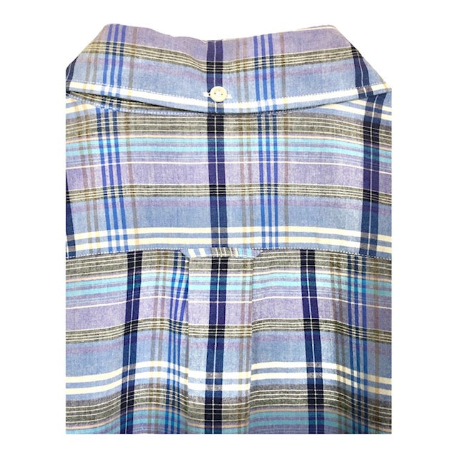 Faconnable Club Lavender Plaid Button Down Shirt