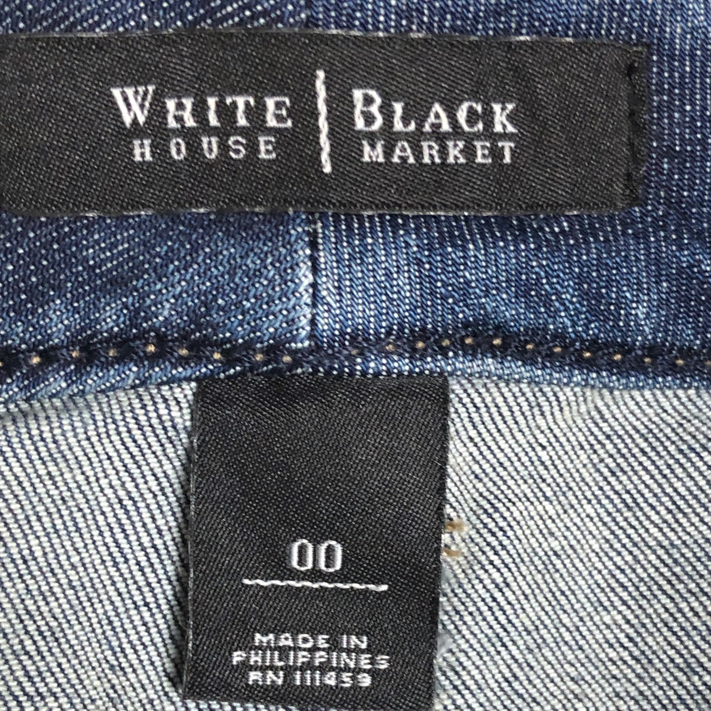 White House Black Market Blue Denim Skirt