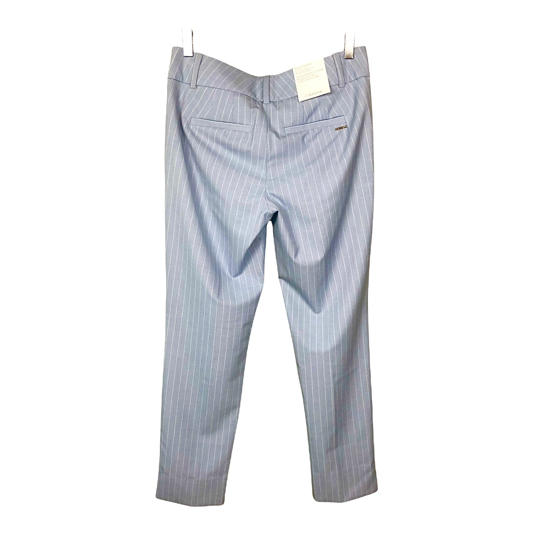 Calvin Klein Pinstripe Modern Ankle Pants