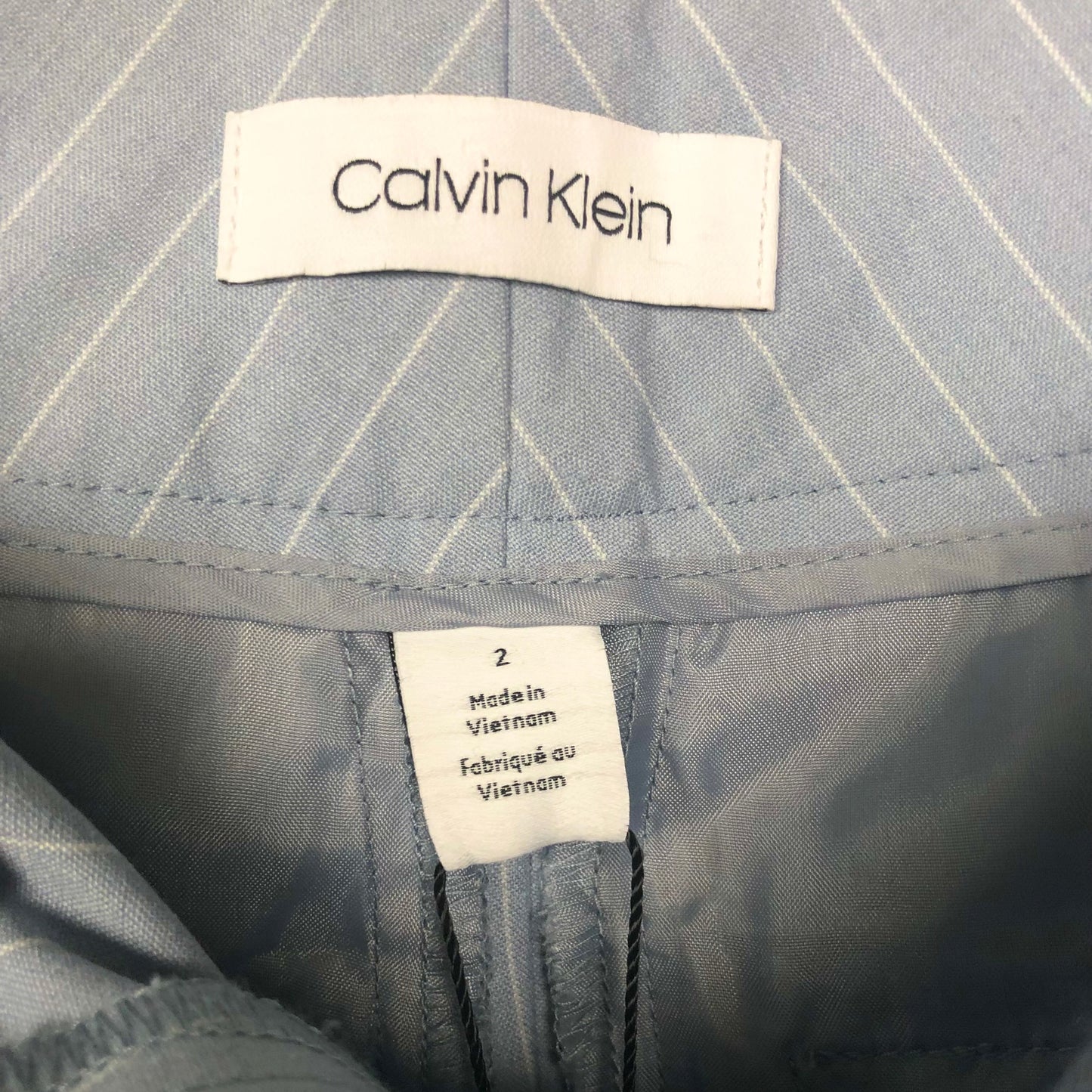 Calvin Klein Pinstripe Modern Ankle Pants