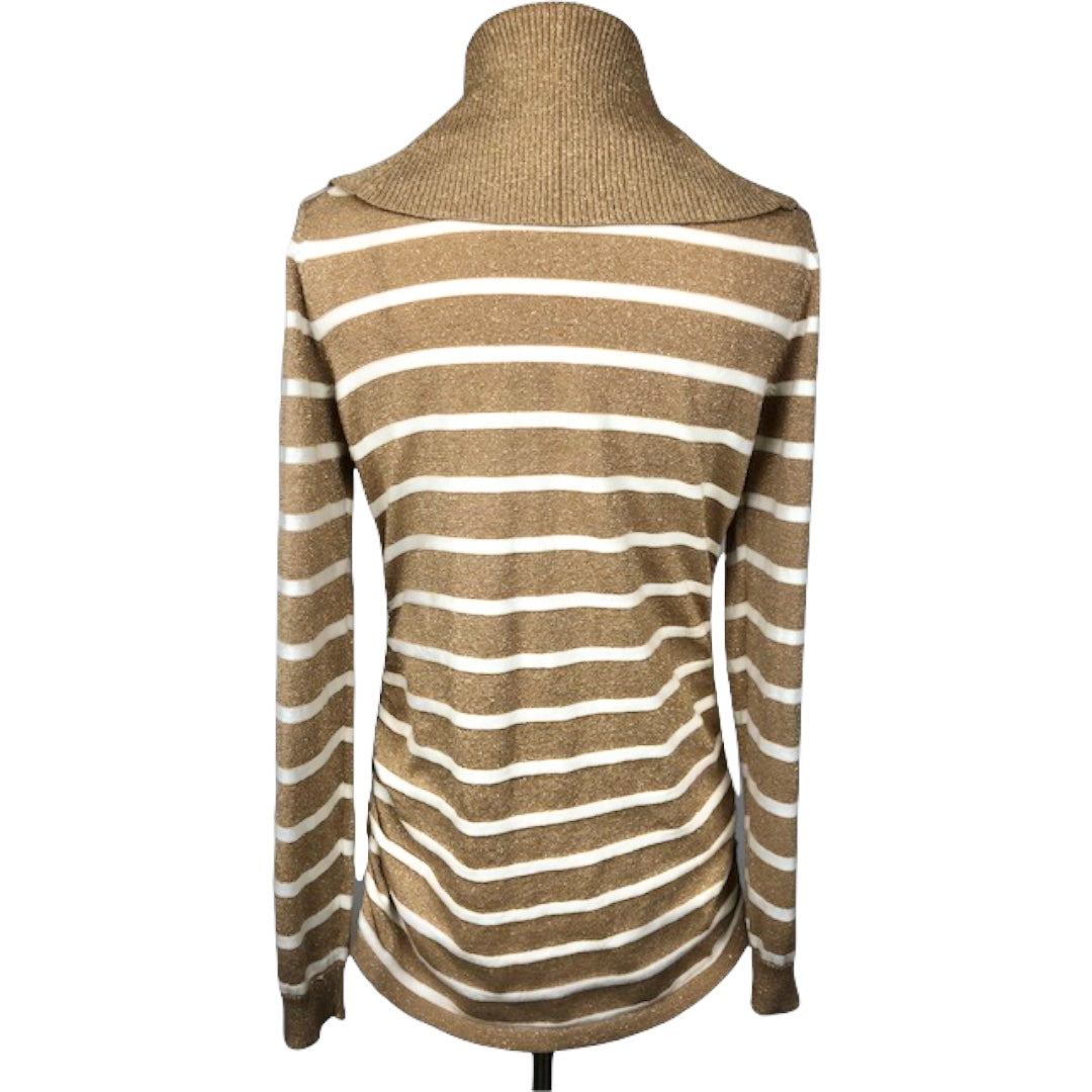 Michael Michael Kors Shimmery Striped Pullover Sweater