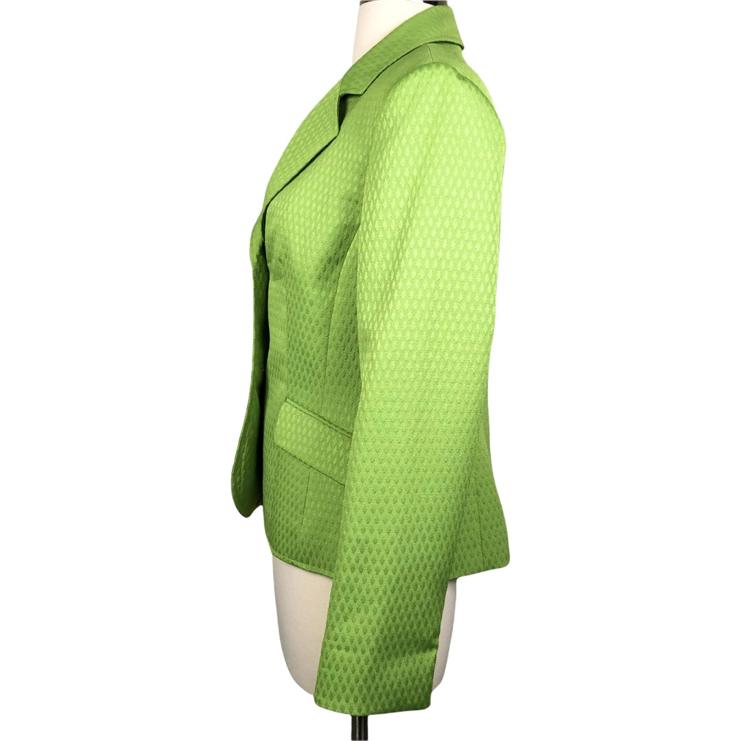 Kasper Two Button Green Blazer