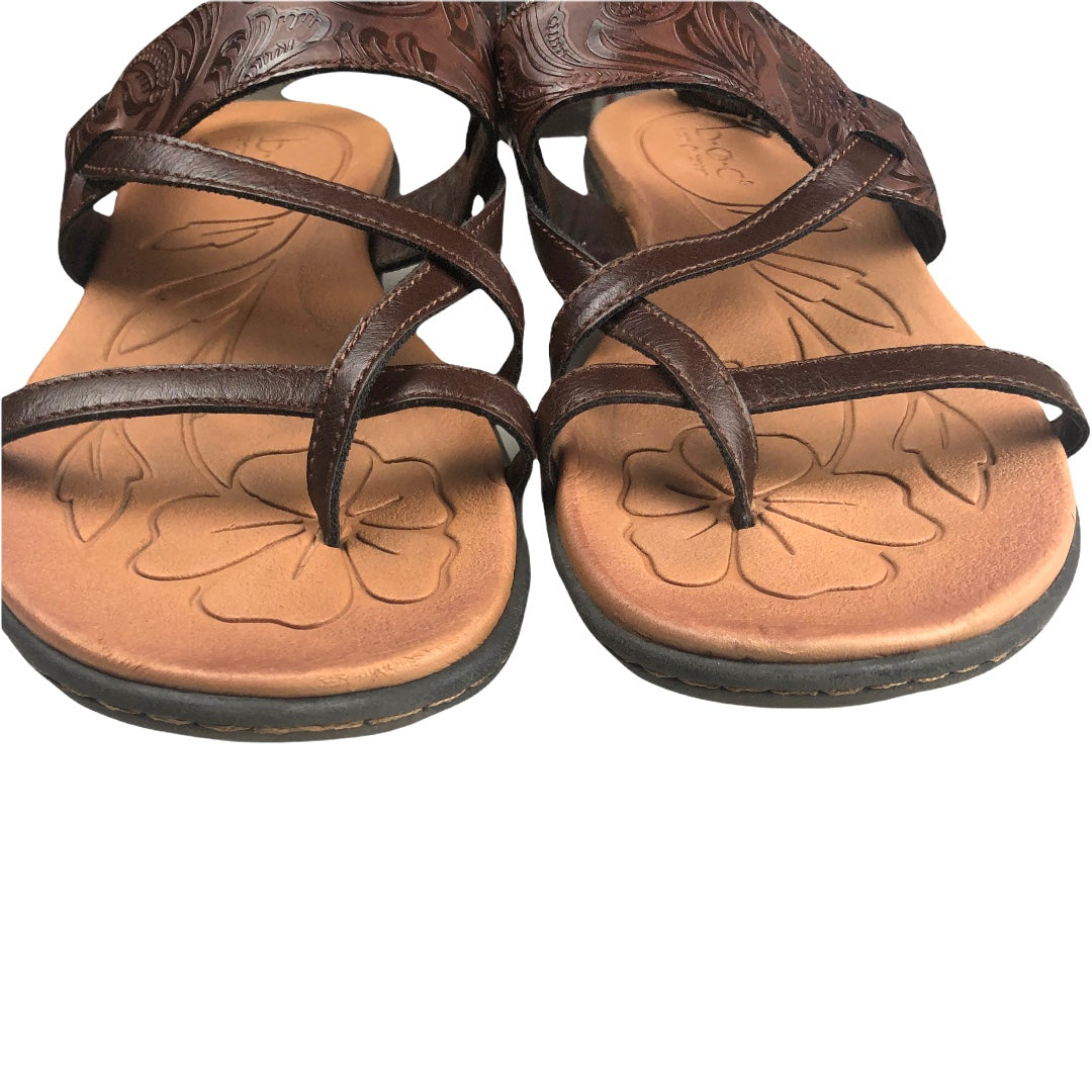 b.o.c. Born Concept Strap Slingback Brown Sandals Size 9M