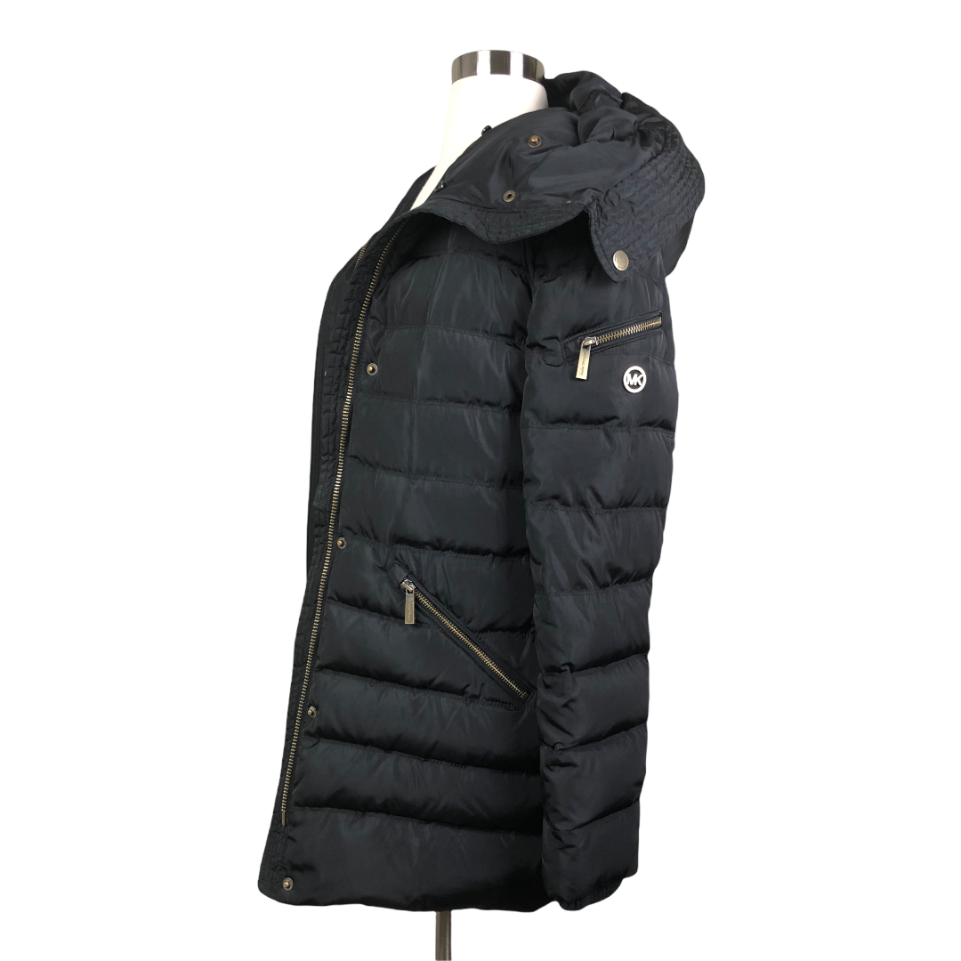 Michael Michael Kors Puffer Down Coat in Black