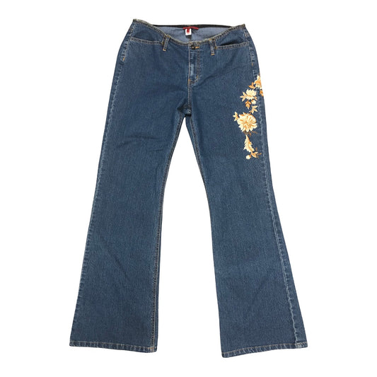 Anthropologie Tapemeasure Embroidered Jean Size 8