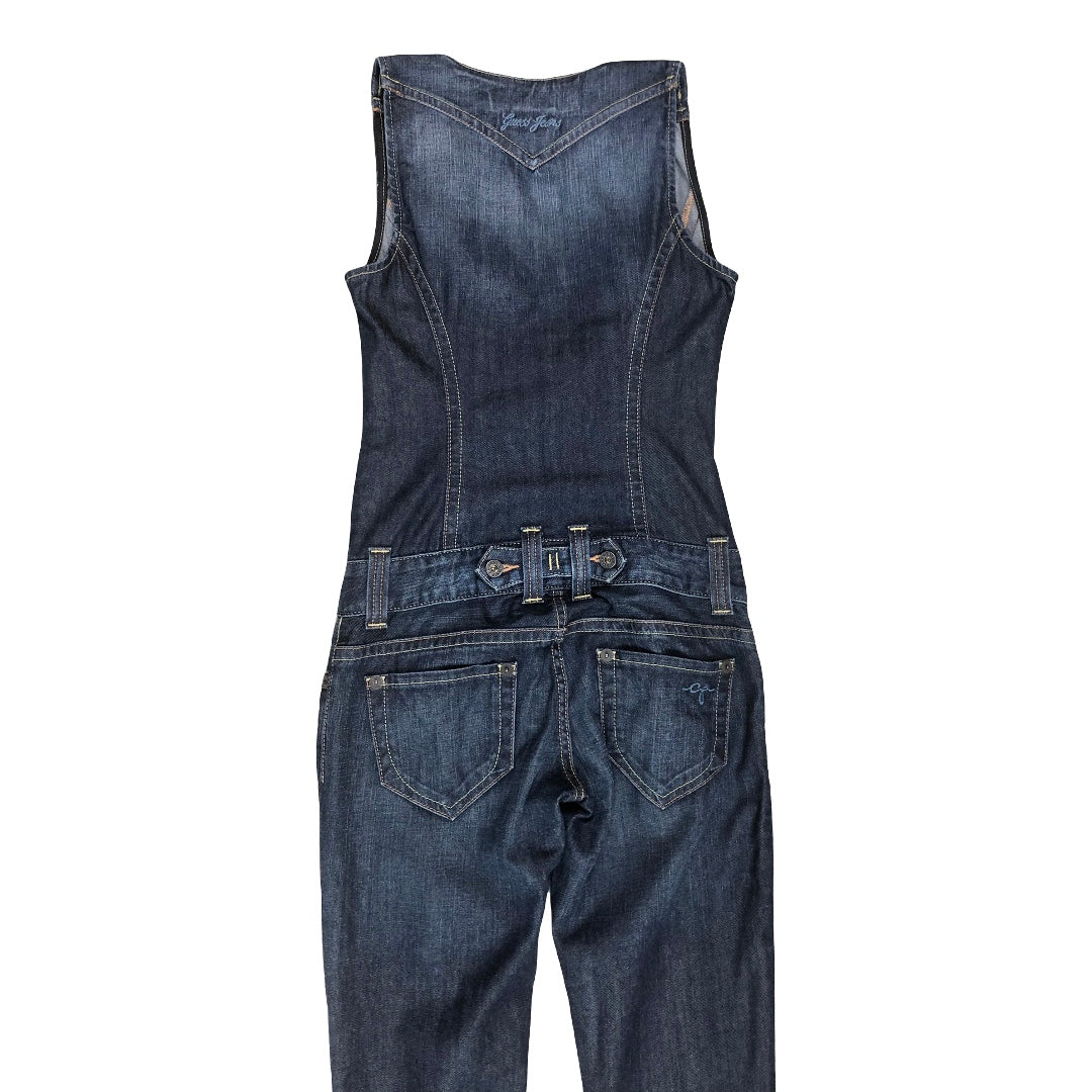 Guess Y2K Vintage Denim Blue Jumpsuit