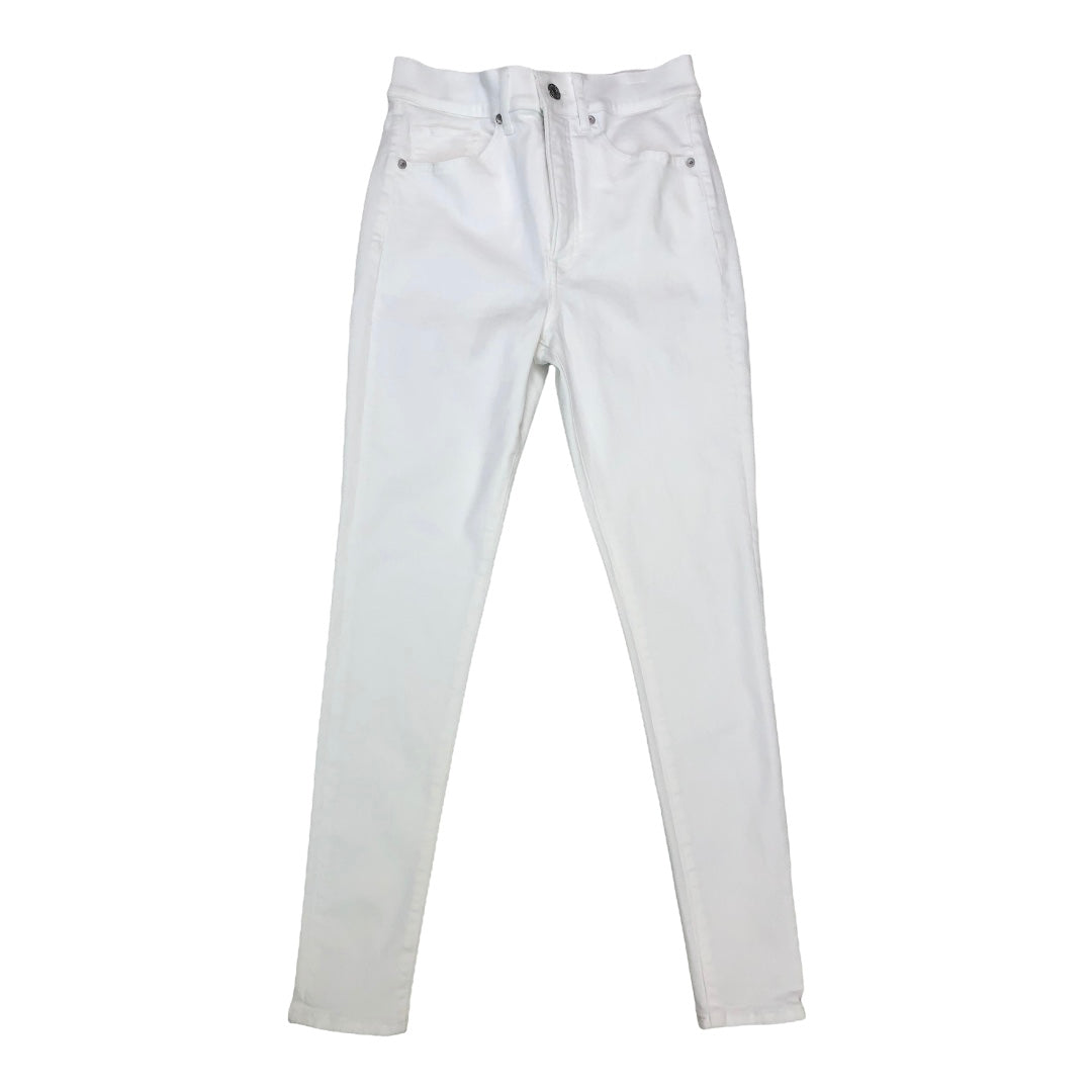 Express Skinny High Rise White Jean Size 4R