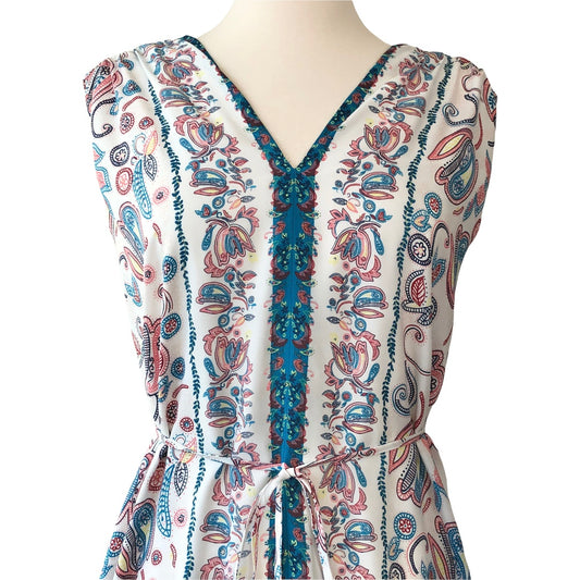 Loft Paisley Print Shift Dress