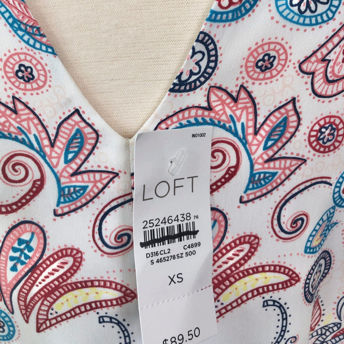 Loft Paisley Print Shift Dress