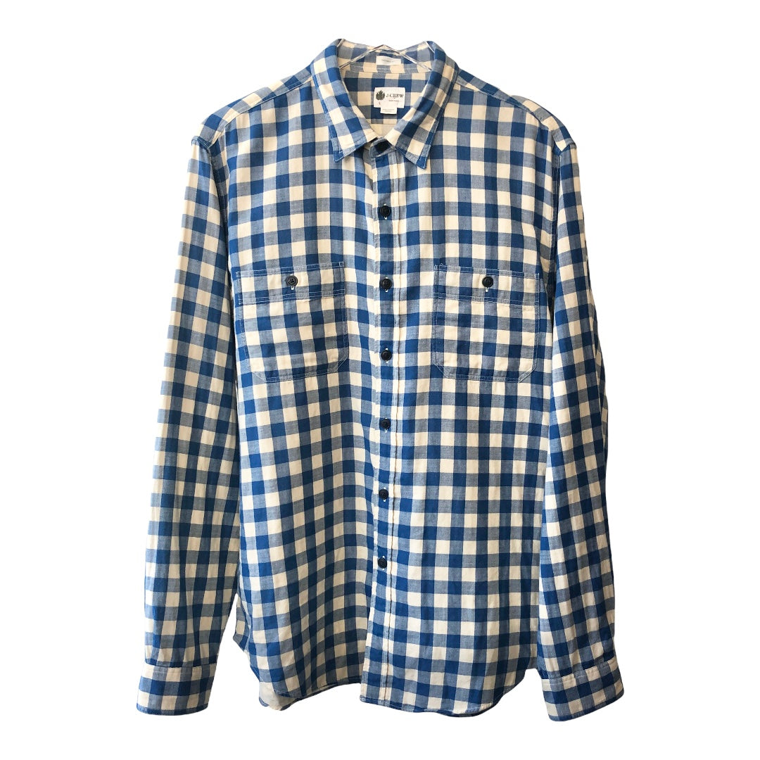 J.Crew Thompson Shirtings Flannel Button Down Shirt Size L