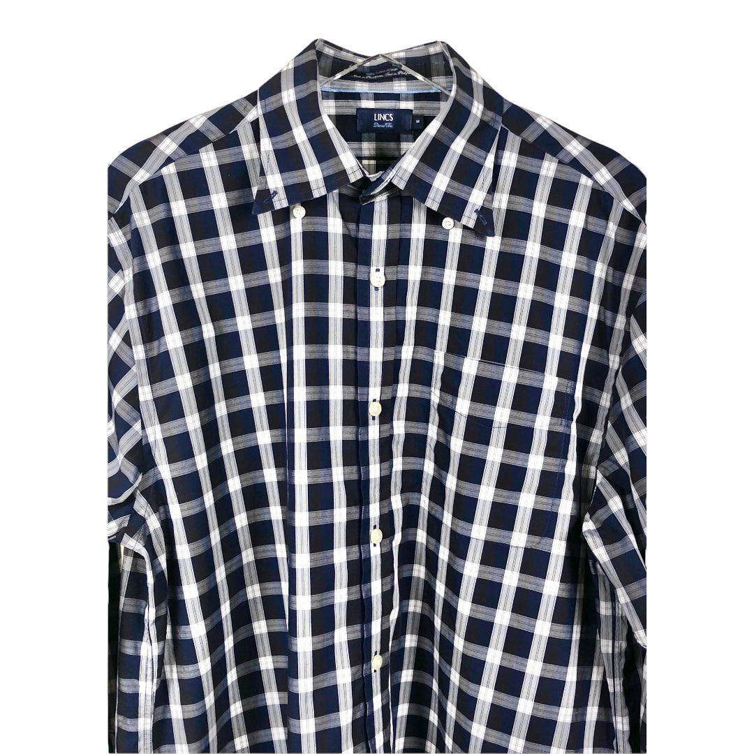 Lincs David Chu Plaid Button Down Shirt