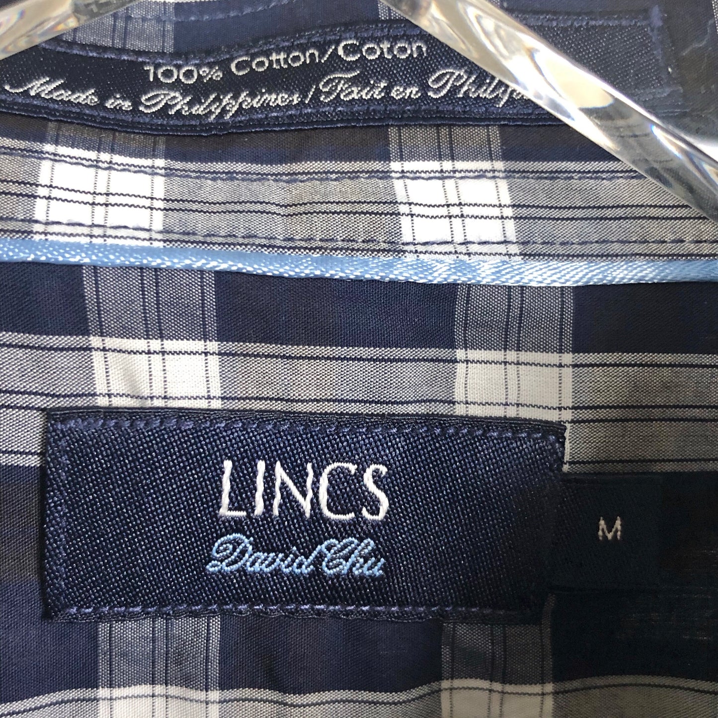 Lincs David Chu Plaid Button Down Shirt