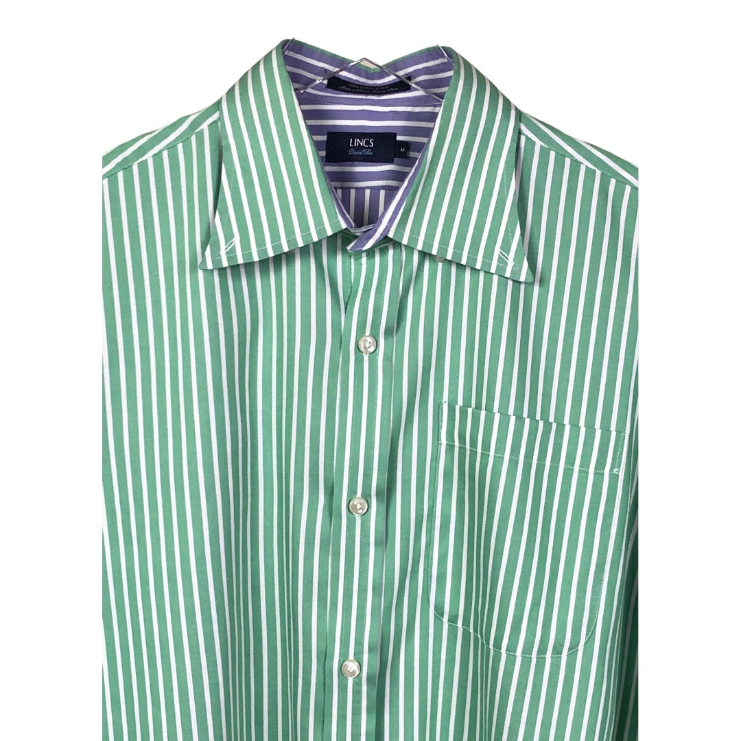 Lincs David Chu Button Down Green Shirt