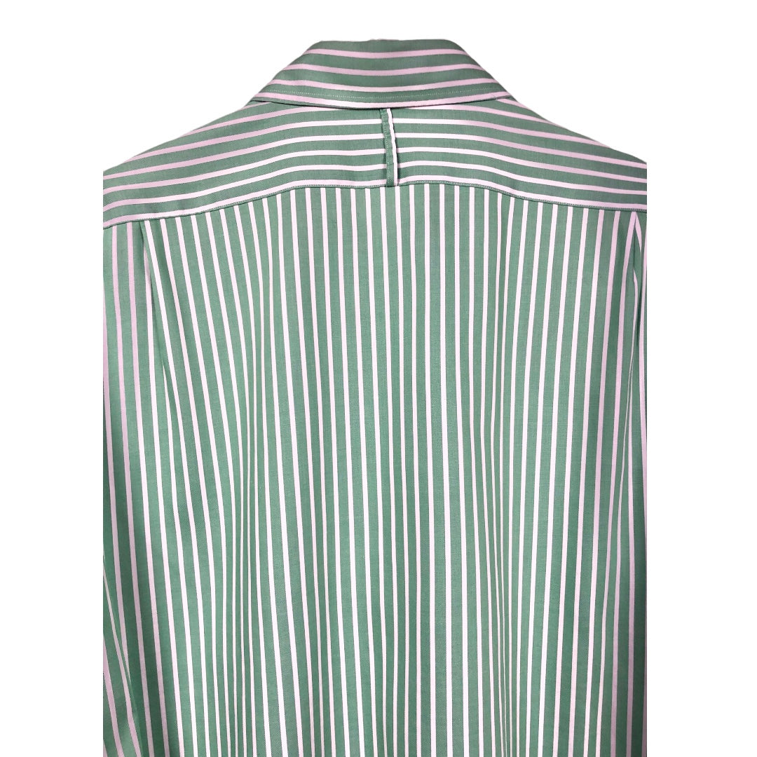 Lincs David Chu Button Down Green Shirt