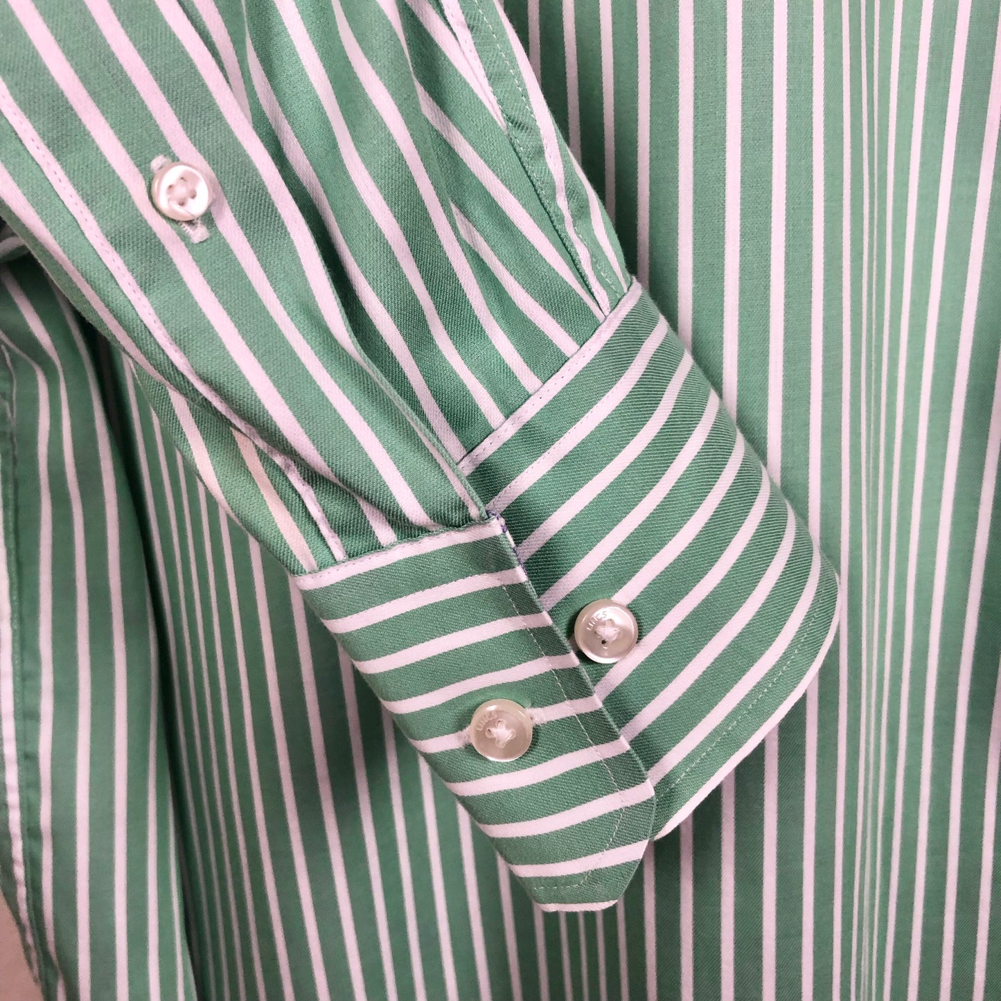 Lincs David Chu Button Down Green Shirt