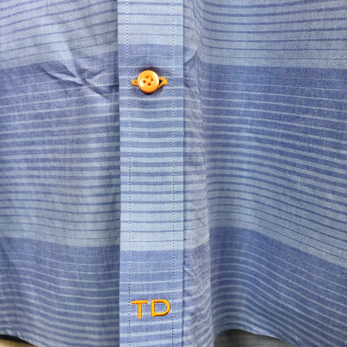 Thomas Dean Button Up Blue Shirt