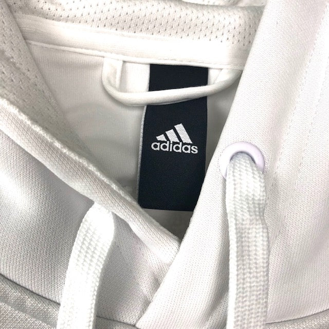 EUC Adidas Climawarm White and Gray Hoodie