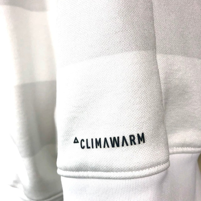 EUC Adidas Climawarm White and Gray Hoodie