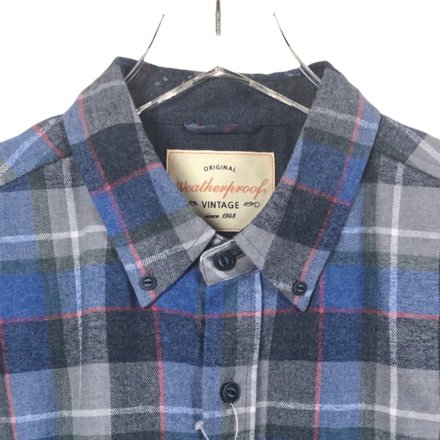 Weatherproof Vintage Plaid Flannel Button Down Shirt