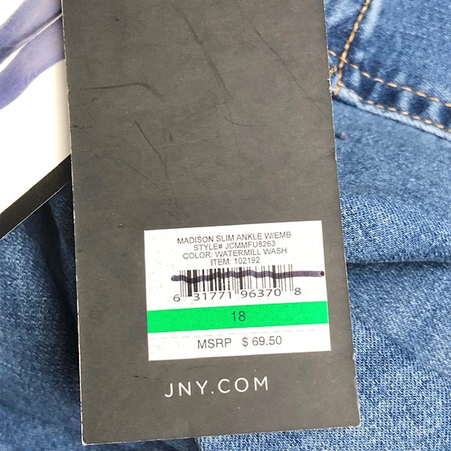 Jones New York Madison Slim Ankle Jeans