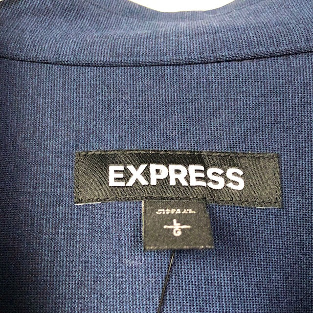 Express Button Up Blue Heavy Winter Shirt