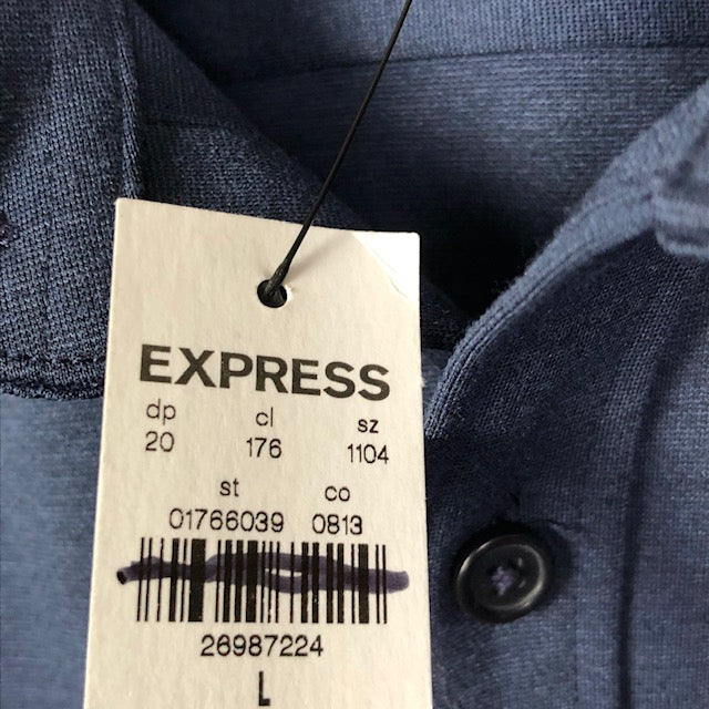 Express Button Up Blue Heavy Winter Shirt