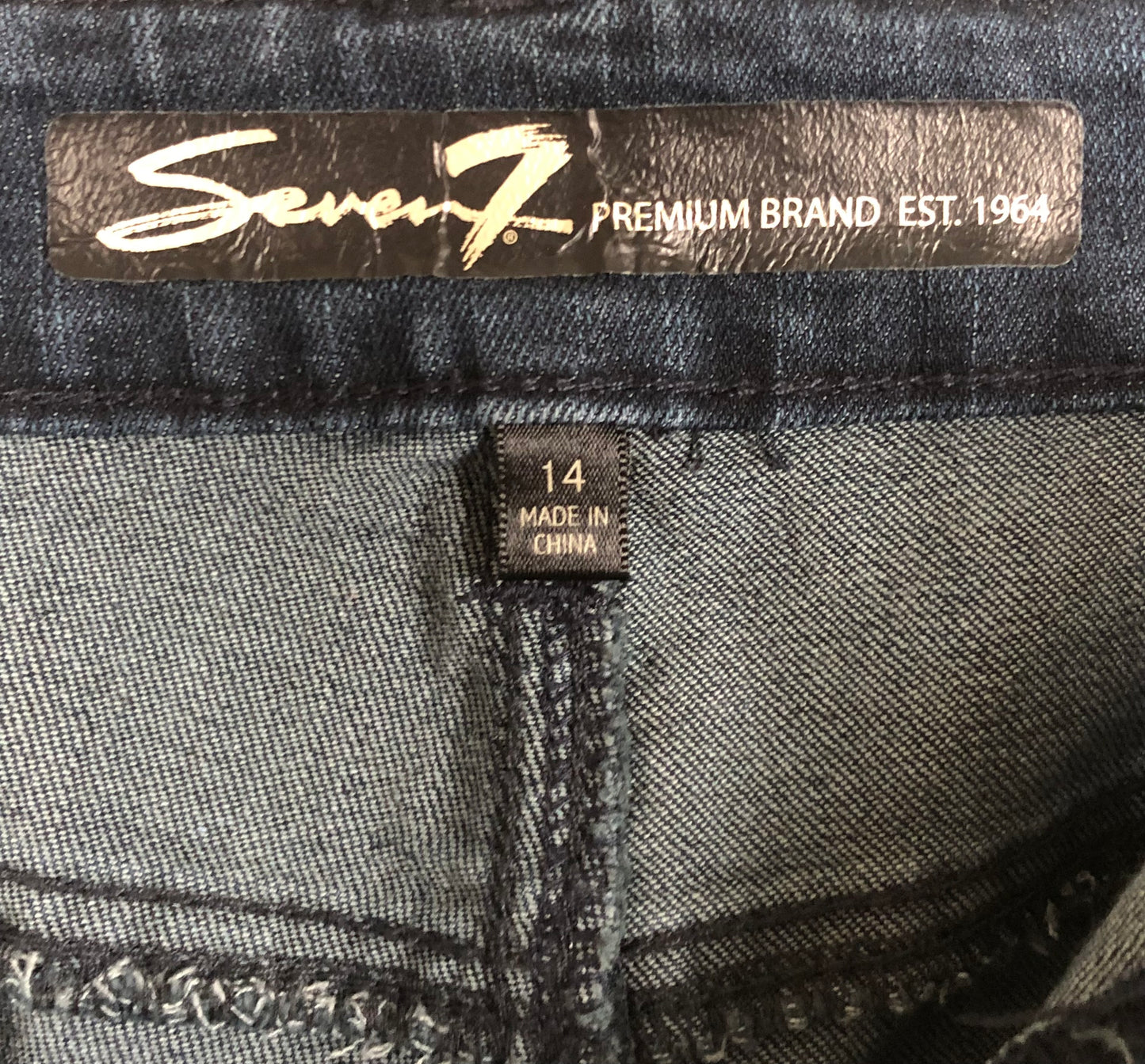 Seven7 Ankle Skinny Blue Jeans