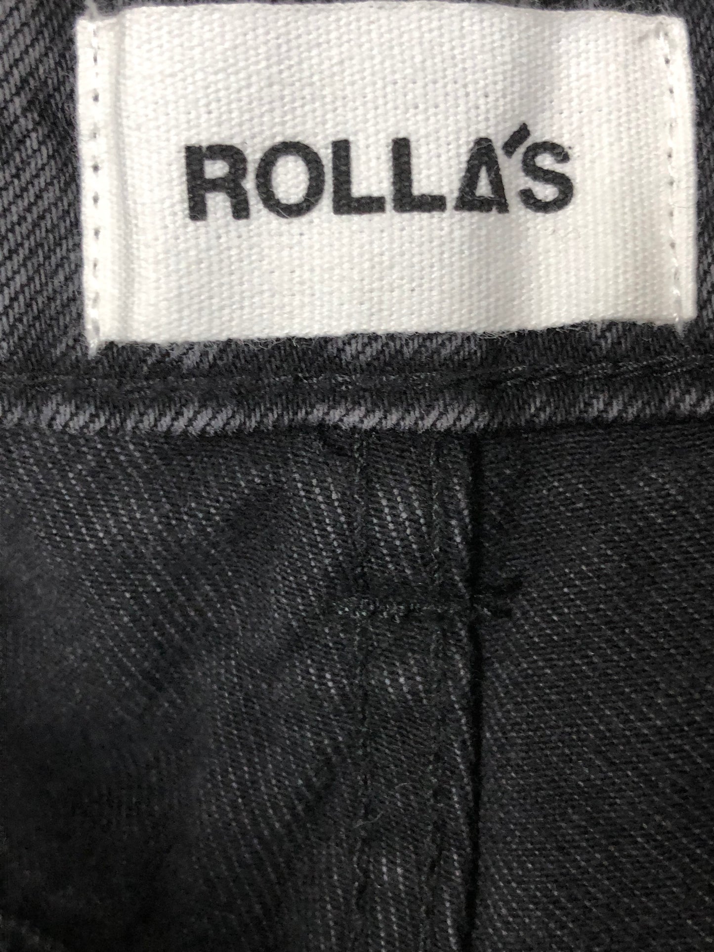 Rolla's Elle Super High Rise Relaxed Black Jeans