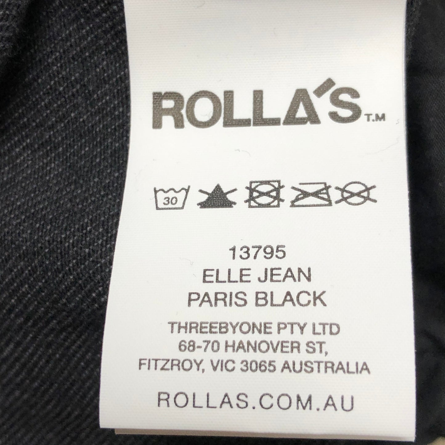 Rolla's Elle Super High Rise Relaxed Black Jeans