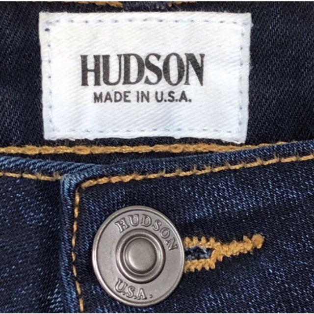 Hudson Jeans Mia Midrise Flare Dark Blue Jean