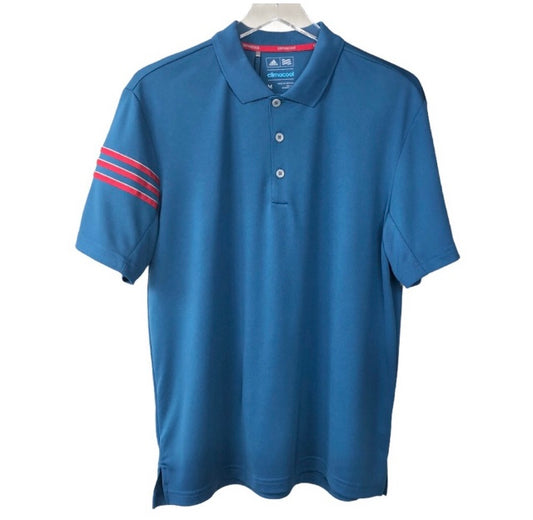 Adidas Climacool Blue Golf Polo Size M