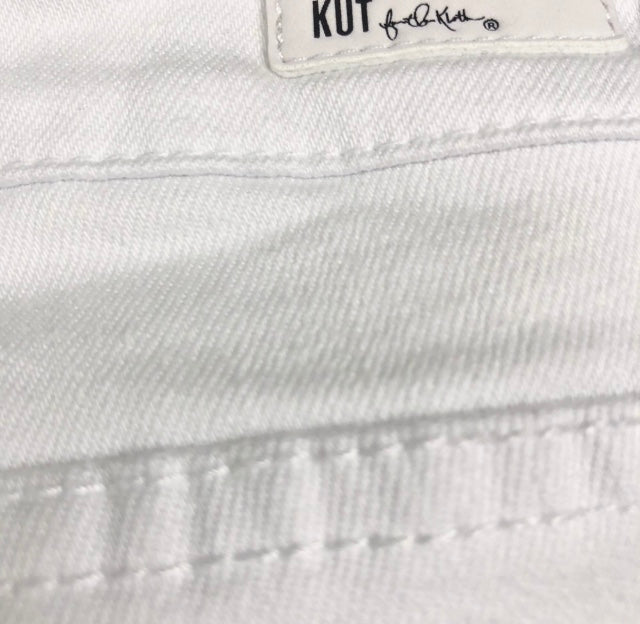 Kut From The Kloth Diana Skinny White Jeans