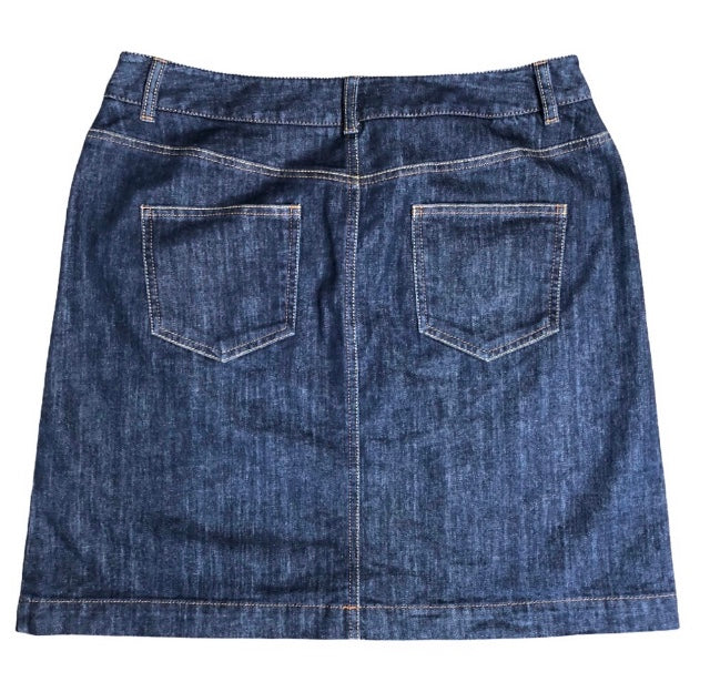 Boden Blue Denim Skirt Size 10R