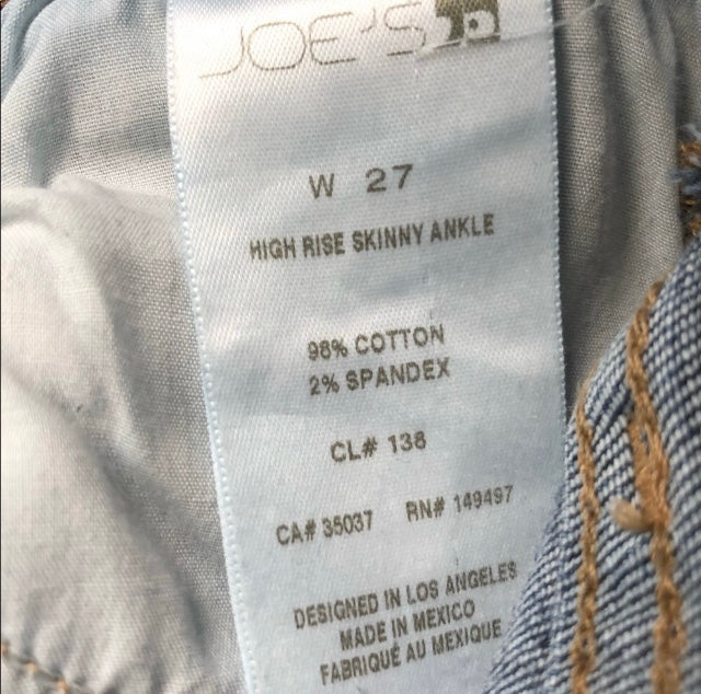 Joe's High Rise Skinny Ankle Jeans