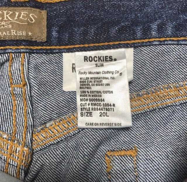 Rockies Prescott Slim Natural Rise Boot Cut Jeans