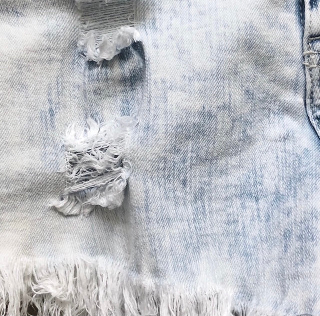 Altar’d State Acid Wash Denim Shorts