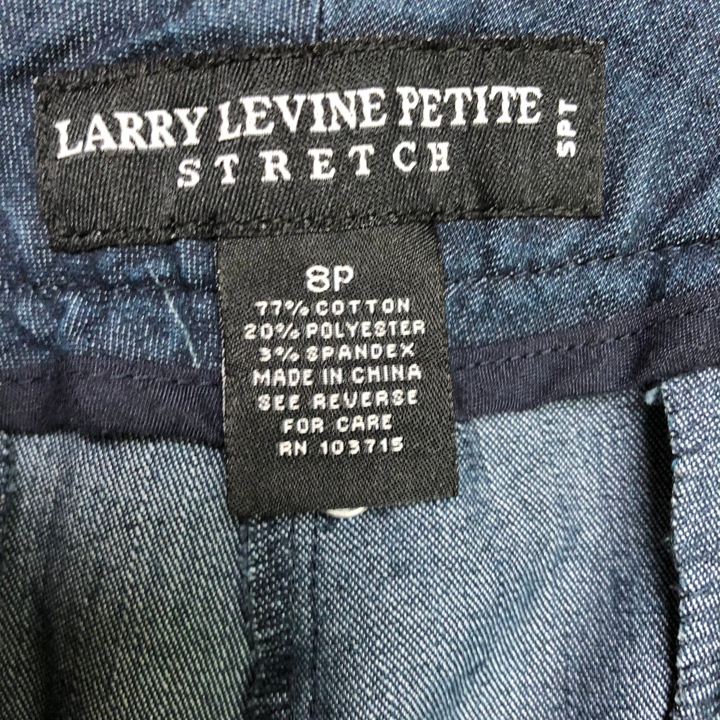 Larry Levine Petite Stretch Crop Jeans