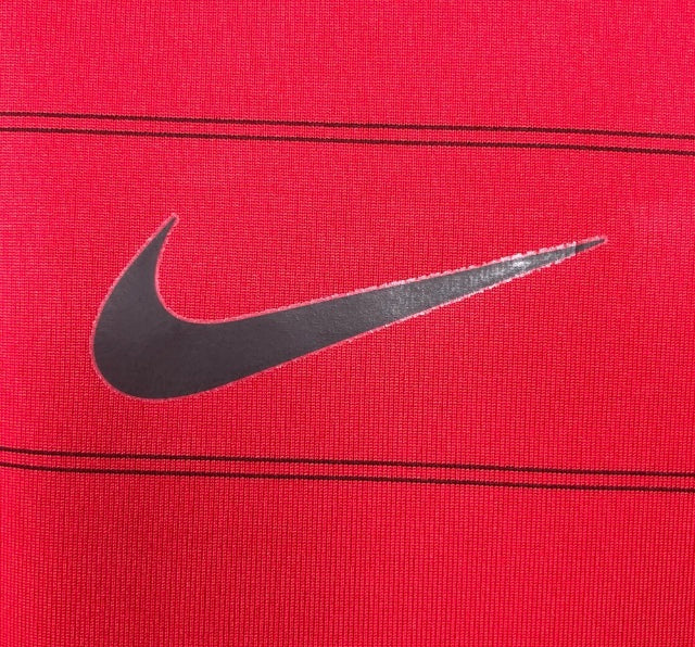 Nike Dri Fit Red Striped Polo