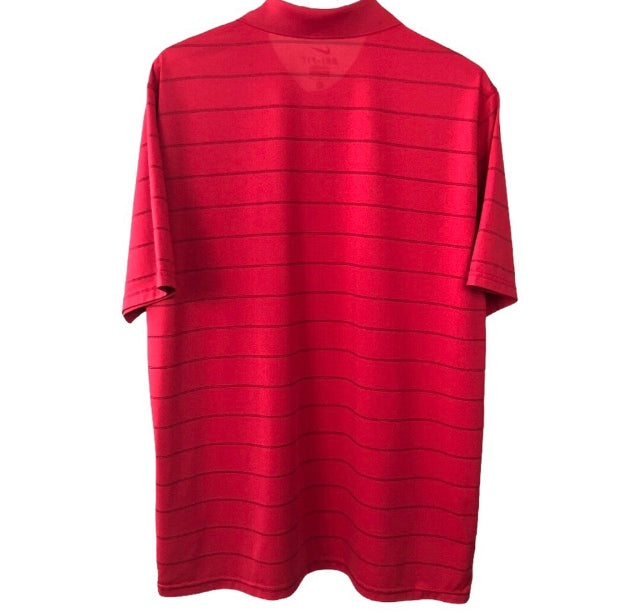 Nike Dri Fit Red Striped Polo