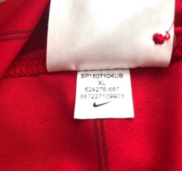 Nike Dri Fit Red Striped Polo