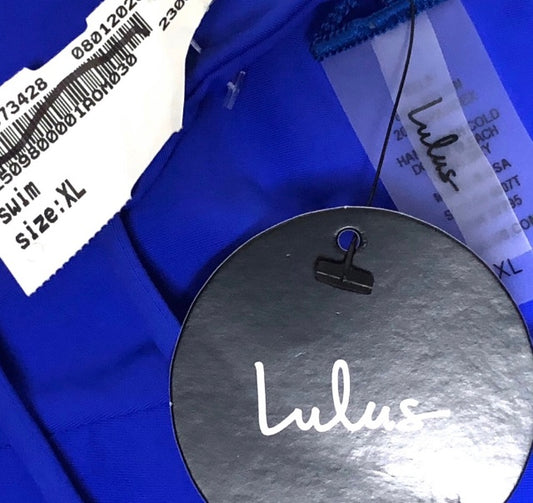 Lulu's St. James Royal Blue Bikini Top