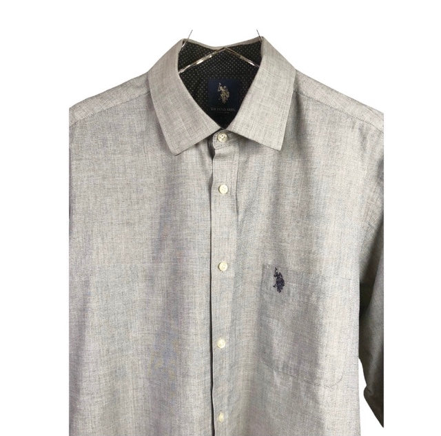 U.S. Polo Assn. Long Sleeve Contrast Flip Cuffs Button Up Shirt