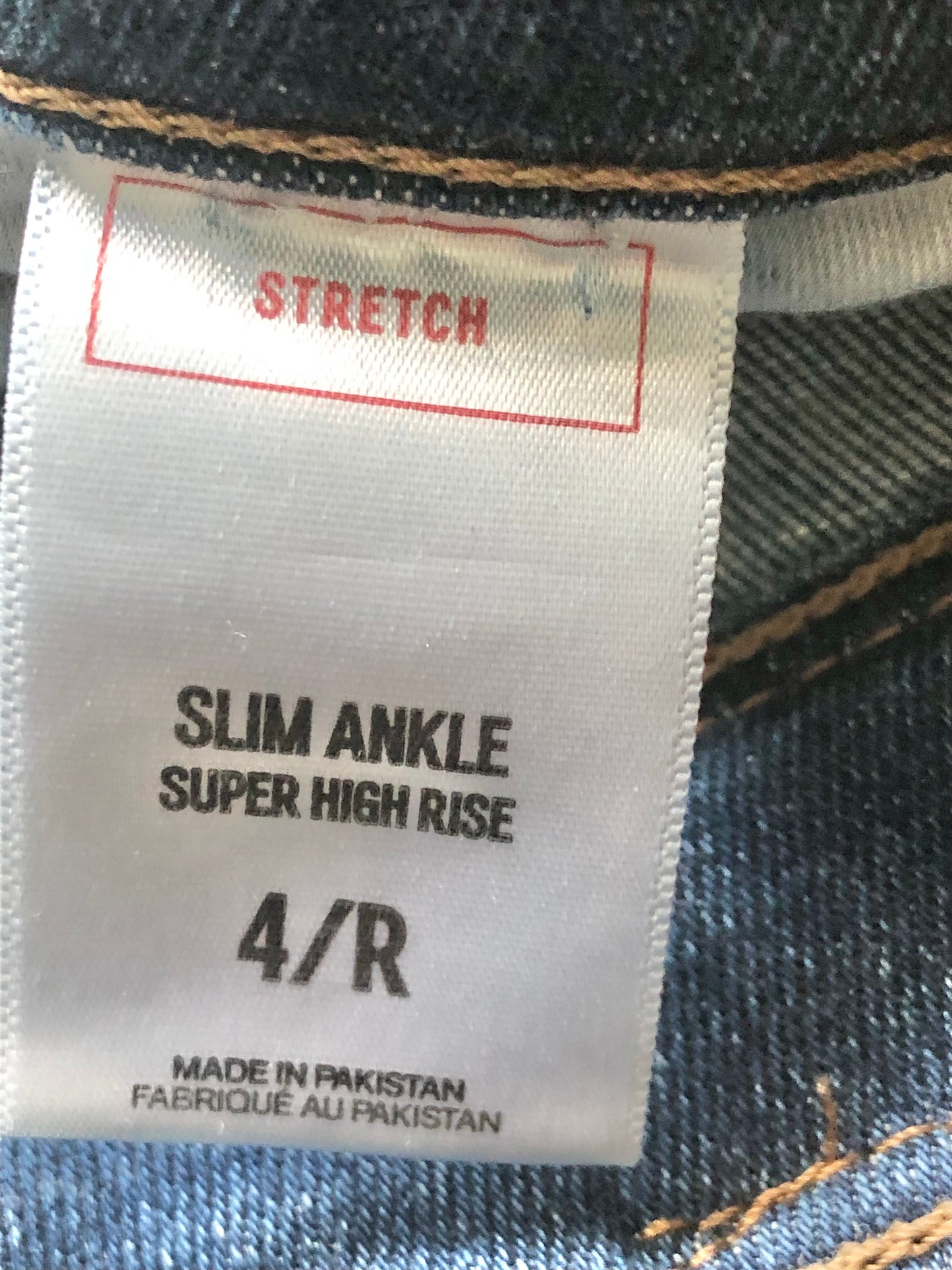 Express Slim Ankle Super High Rise Stretch Jeans