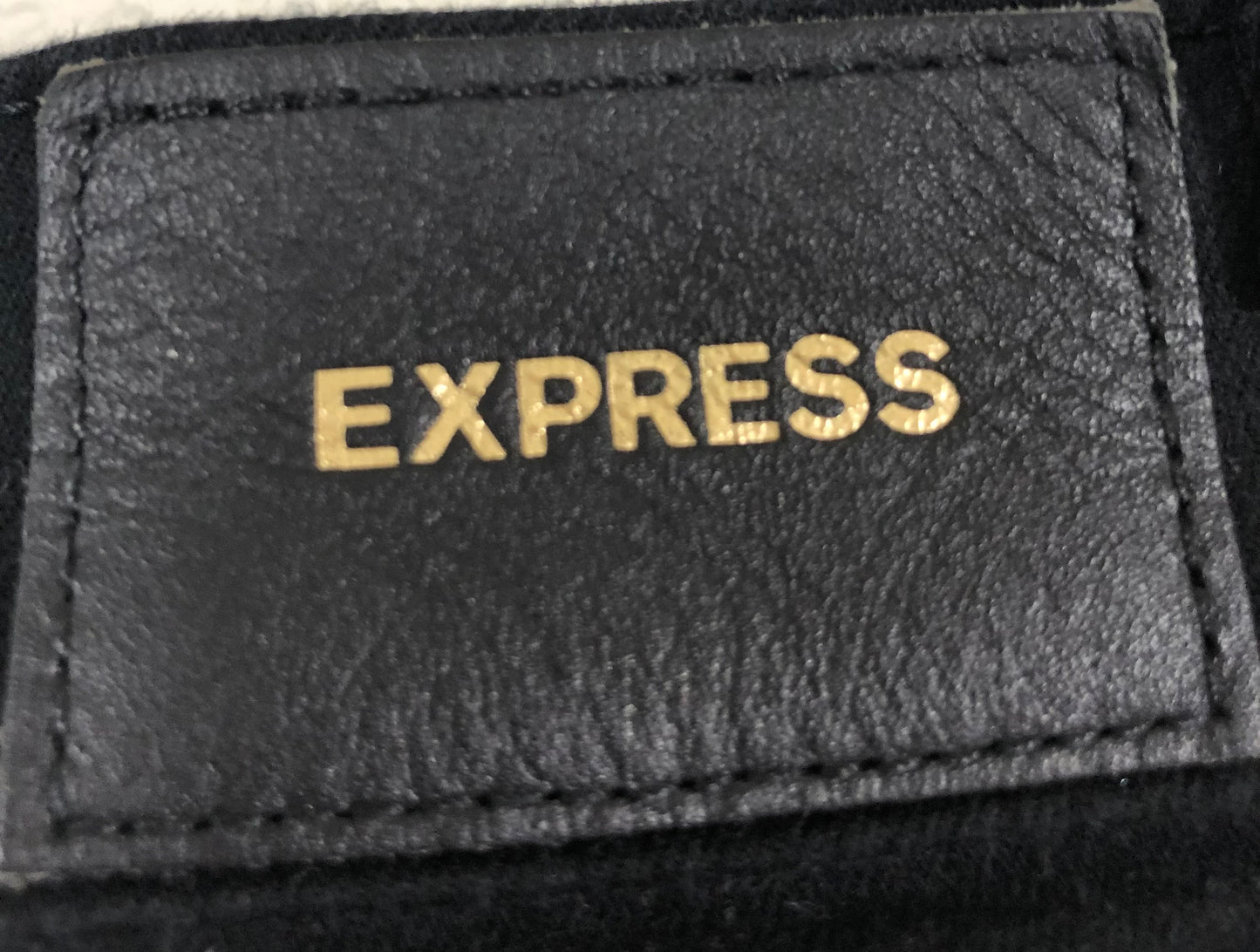 Express Mid Rise Black Skinny Jeans