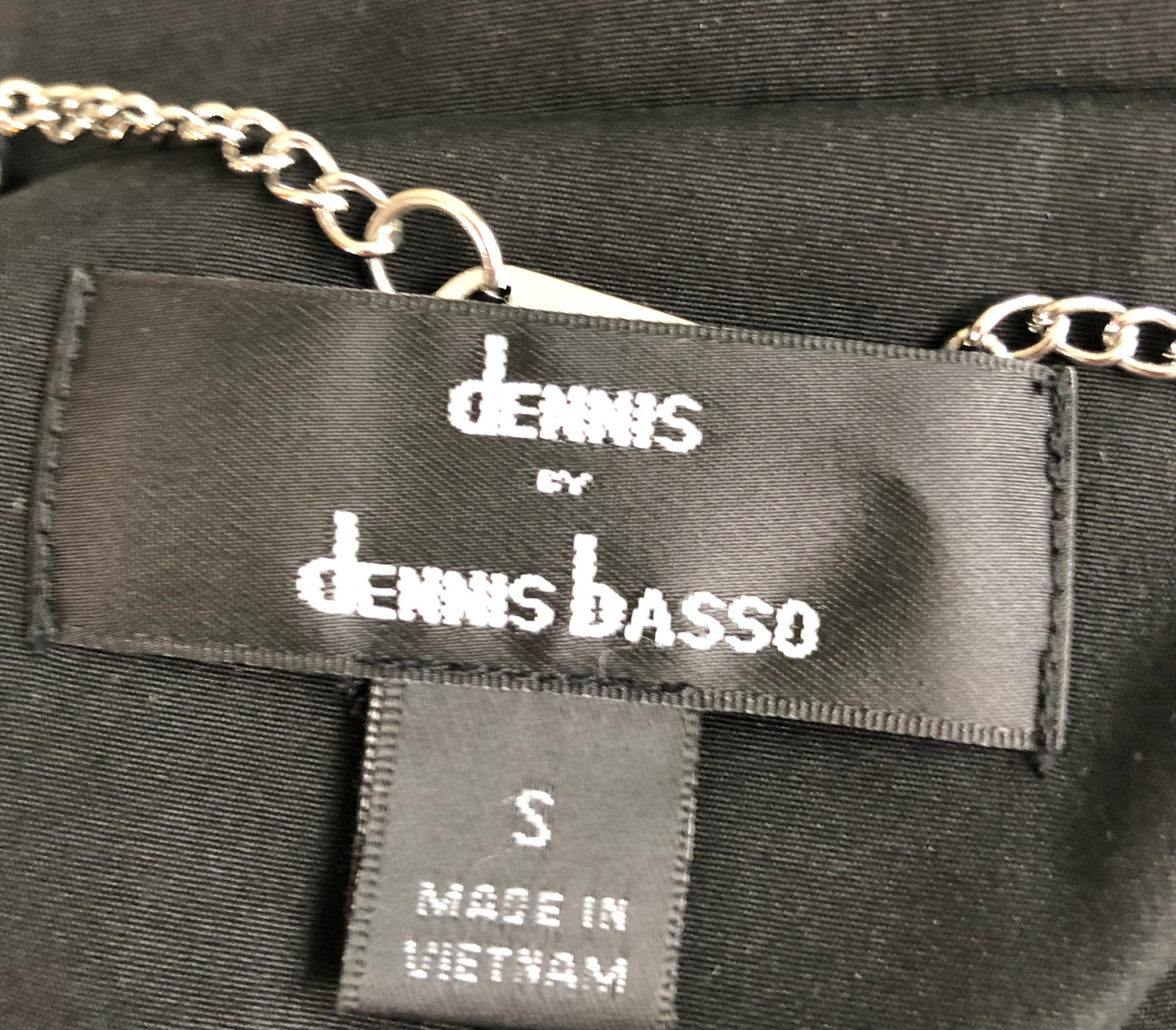 Dennis By Dennis Basso Black Rain Coat