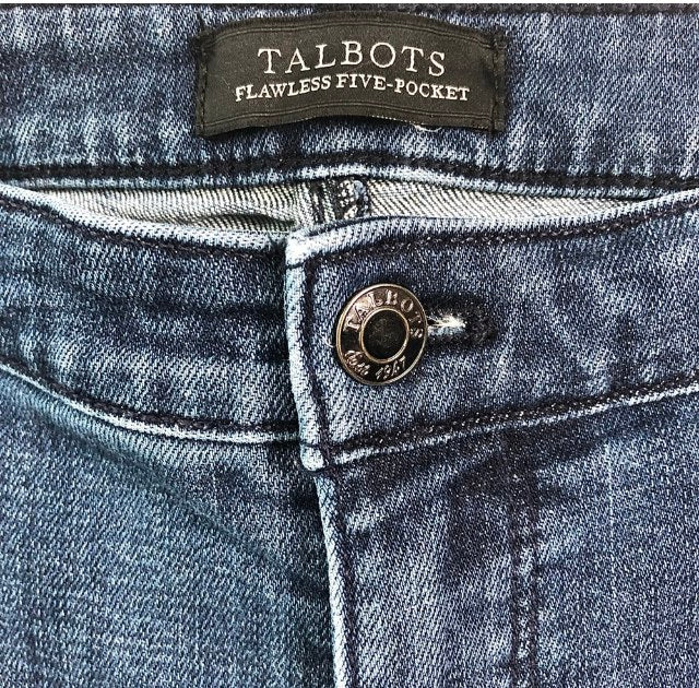 Talbots Flawless 5 Pocket Slim Blue Ankle Jeans