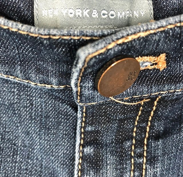 New York And Company Blue Denim Shorts